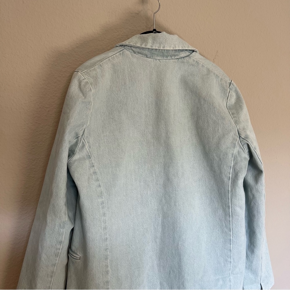 NWT Levi’s made & crafted light wash denim quilted sports coat blazer - Picture 13 of 16
